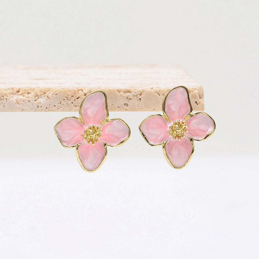 Lolita Enamel Flower Stud Earrings