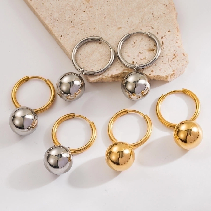 Vittoria Bubble Charm Hoop Earrings