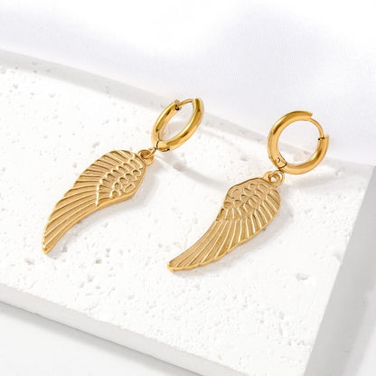 Guardian Angel Wings Dangle Earrings