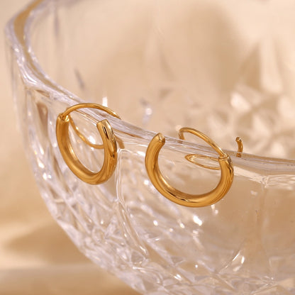 Dainty Spiral Double Hoop Earrings