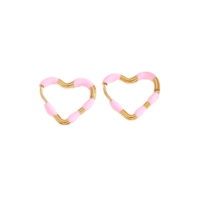 Young Love Heart Hoop Earrings