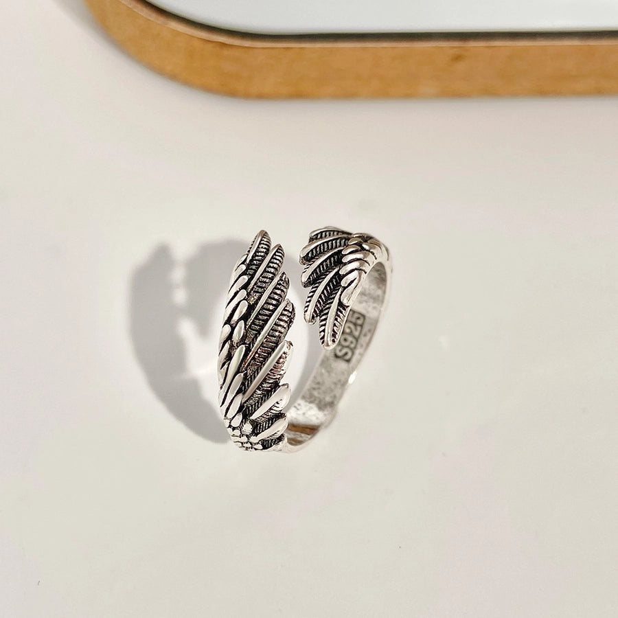 Angel Wing Hug Open Ring