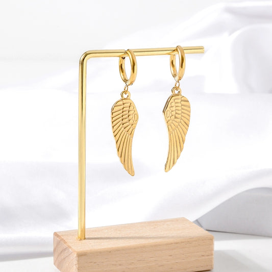 Guardian Angel Wings Dangle Earrings