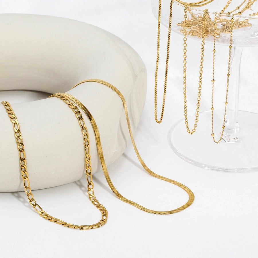 Dainty 18K Gold Necklace Chains