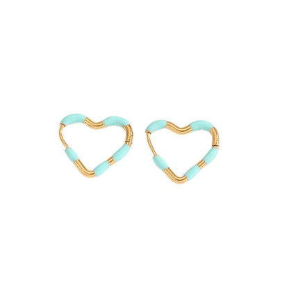 Young Love Heart Hoop Earrings