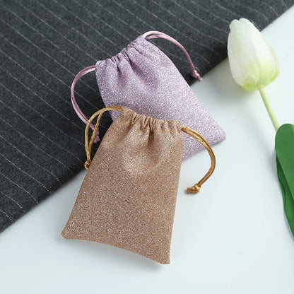 Pastel Glitter Jewelry Pouch