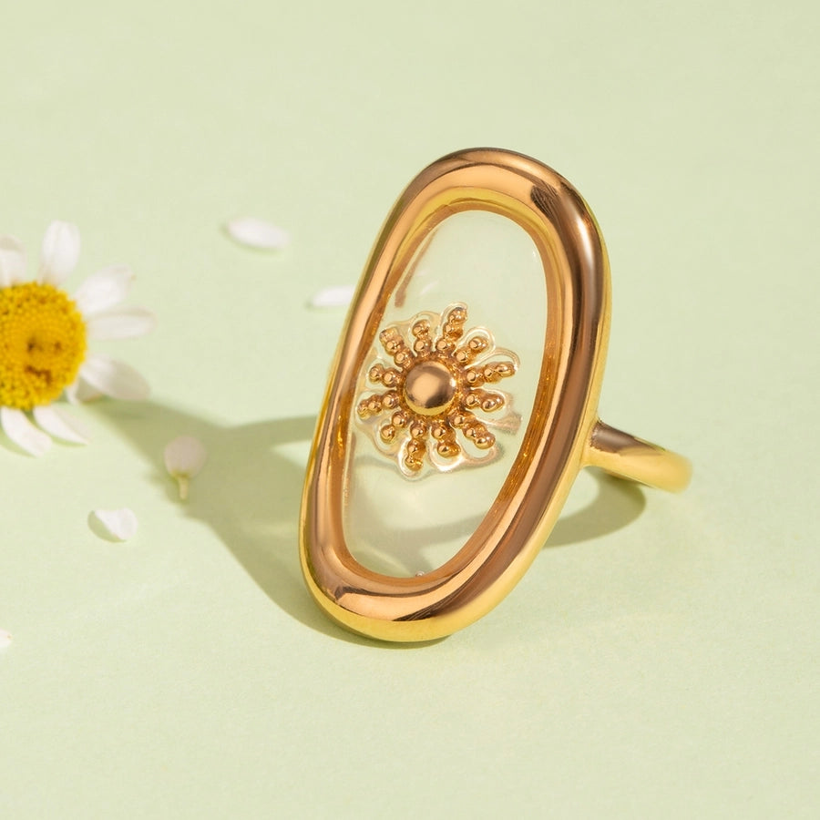 Sunshine Resin Open Ring