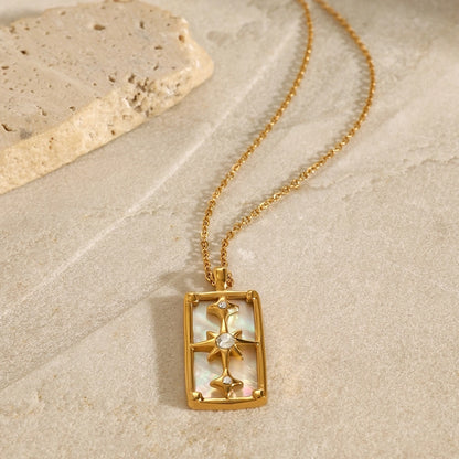 Guiding Star Shell Pendant Necklace