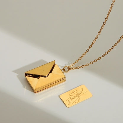 Love Envelope Pendant Necklace