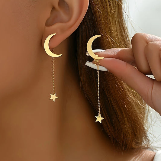 Moon Girl Dangle Earrings