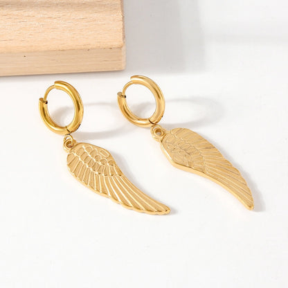 Guardian Angel Wings Dangle Earrings