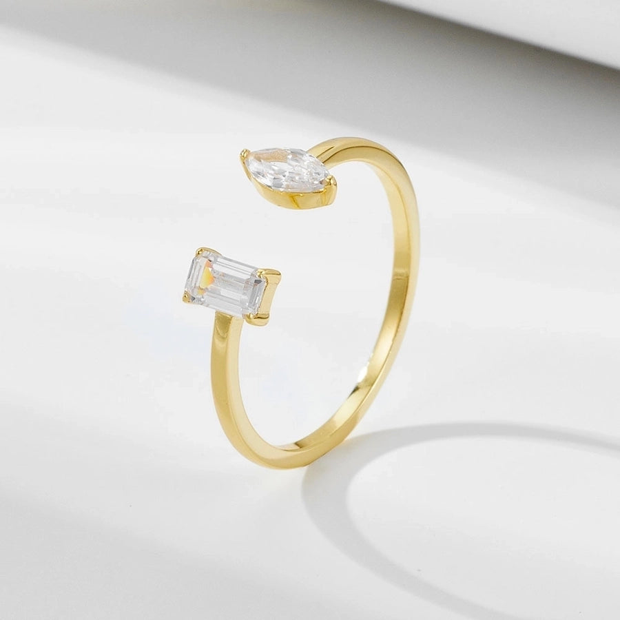 Baguette & Marquise Open Ring