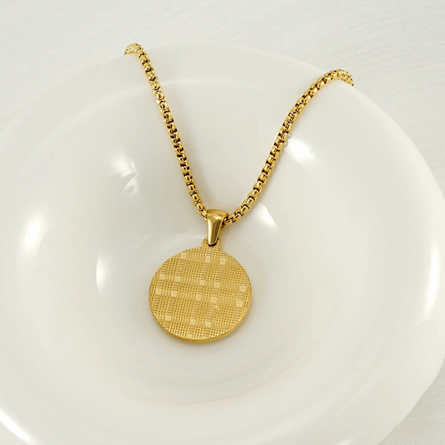 Coin Golden Zodiac Pendant Necklace