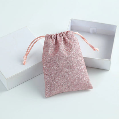 Pastel Glitter Jewelry Pouch