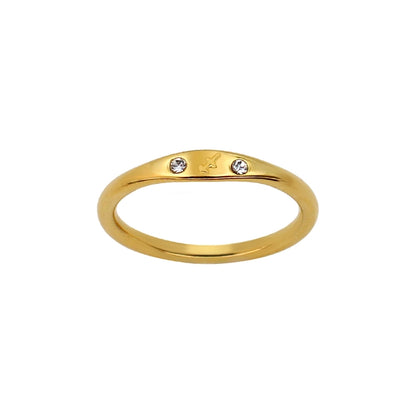 Minimalist Zodiac Sign Band Rings