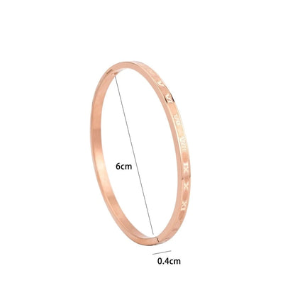 Roman Numeral Stackable Bangles