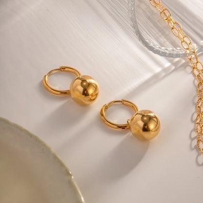 Vittoria Bubble Charm Hoop Earrings