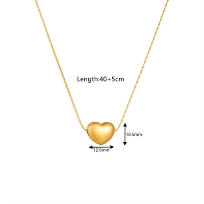 Mirabella Minimalist Heart Chain Necklace