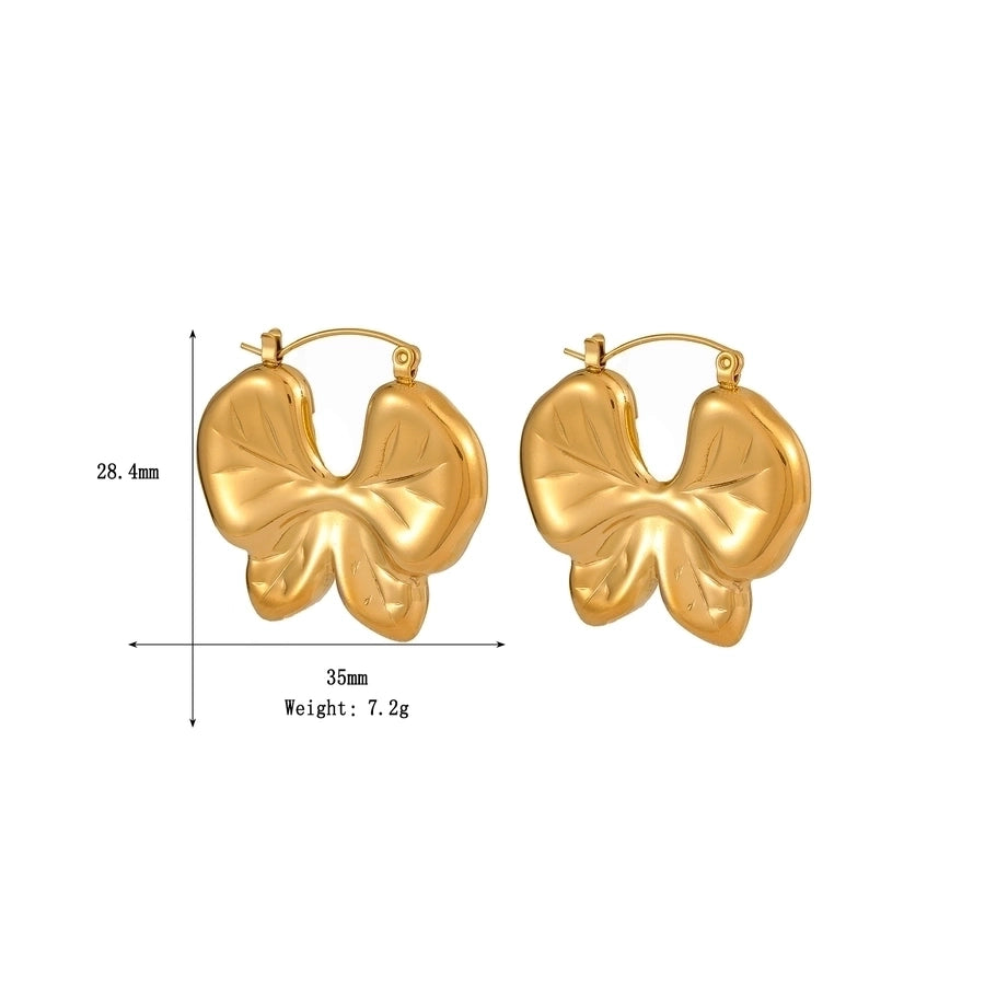 Iris Butterfly Hoop Earrings