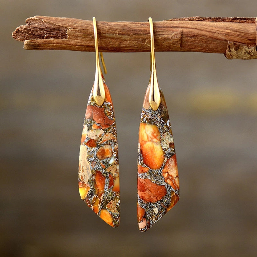 Celina Dragon Stone Drop Earrings