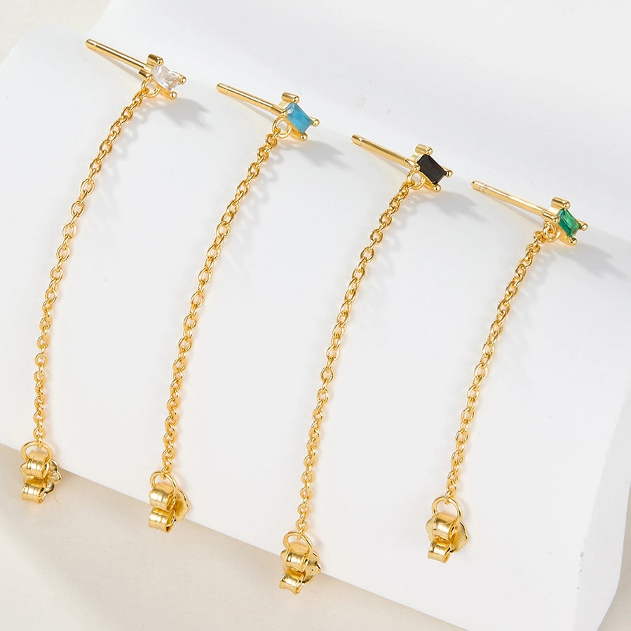 Veronica Chain Stud Earrings