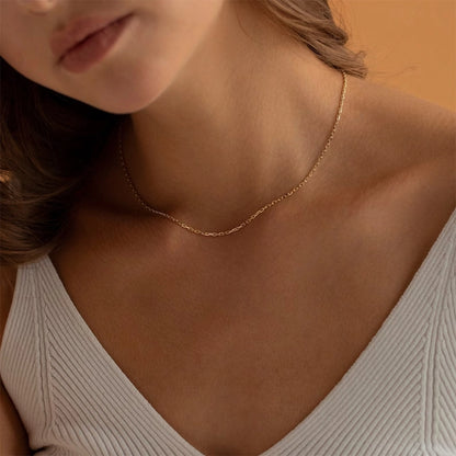 Dainty 18K Gold Necklace Chains