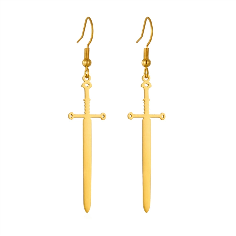 Dainty Sword Hook Earrings