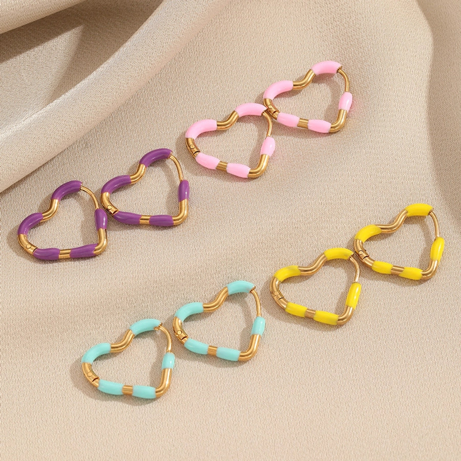 Young Love Heart Hoop Earrings