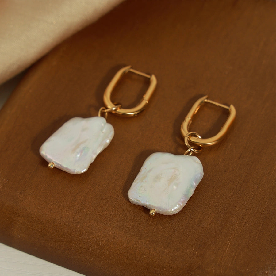 Mother of Pearl Statement Earrings