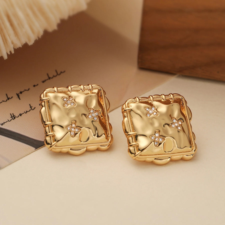 Tessa Retro Stud Earrings