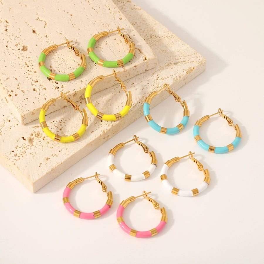 Young Love Resin Hoop Earrings