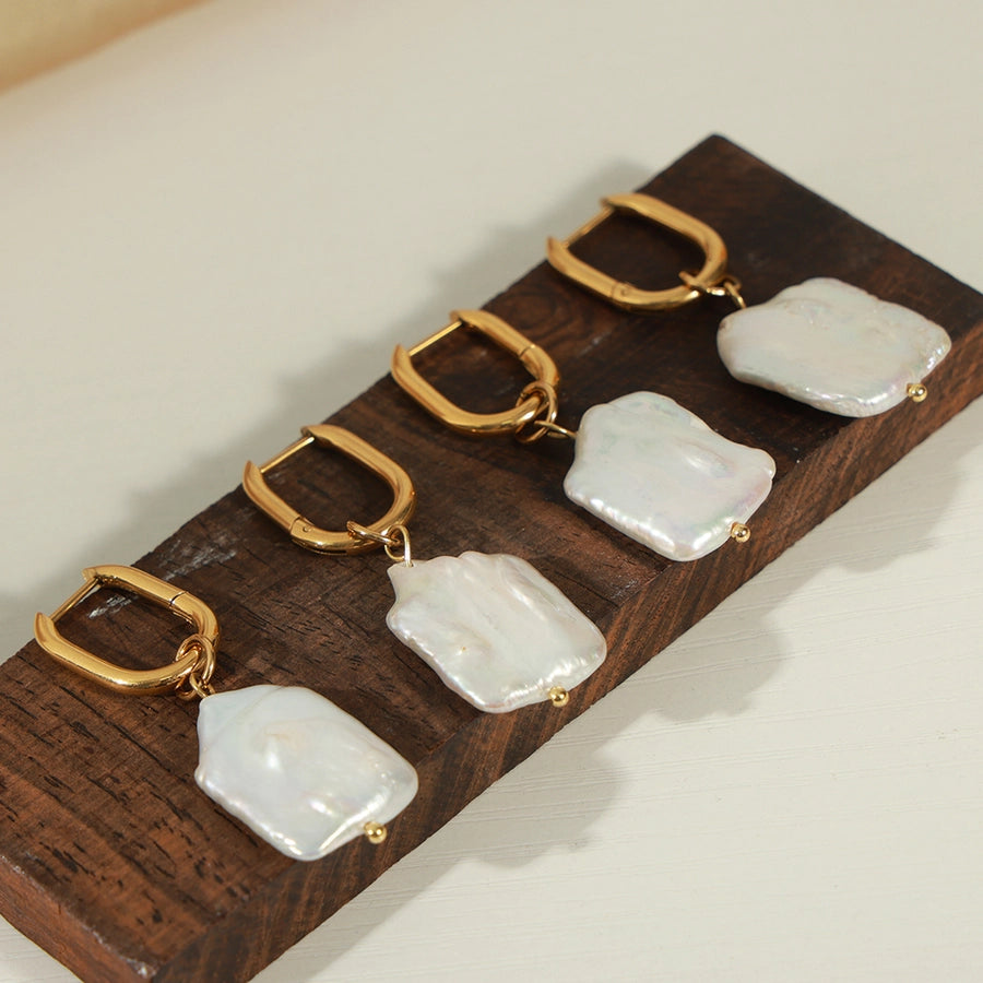 Mother of Pearl Statement Earrings