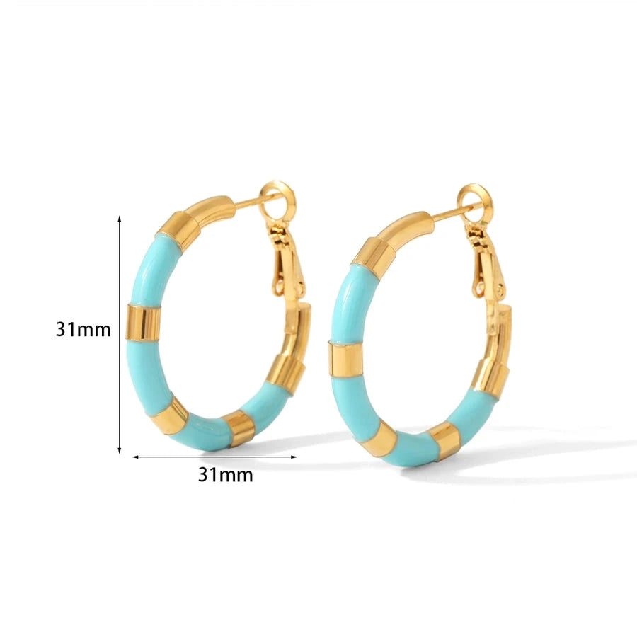 Young Love Resin Hoop Earrings