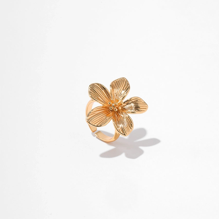 Adeline Vintage Floral Open Rings