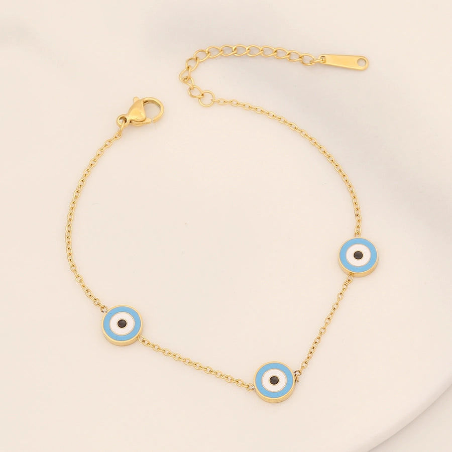 Boho Evil Eye Chain Bracelet