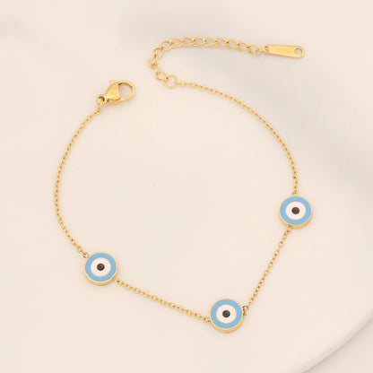 Boho Evil Eye Chain Bracelet