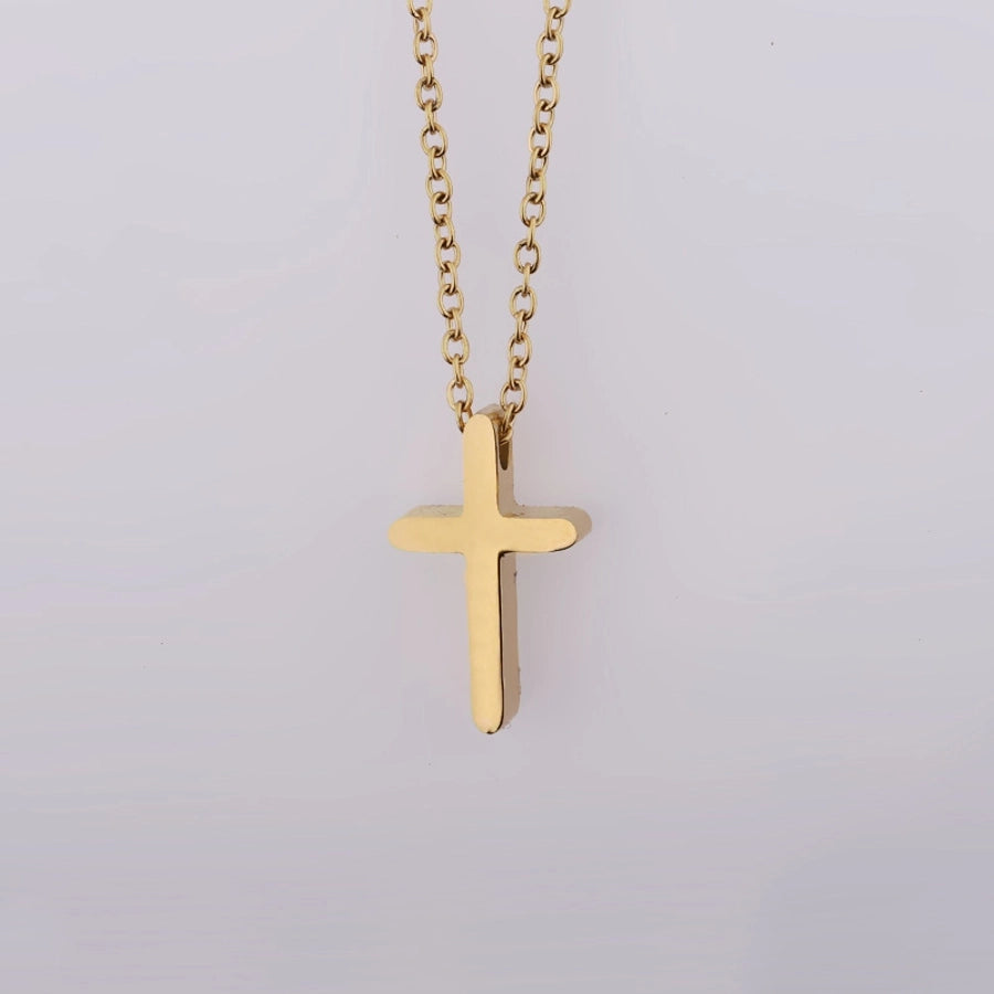 Minimalist Cross Pendant Necklace