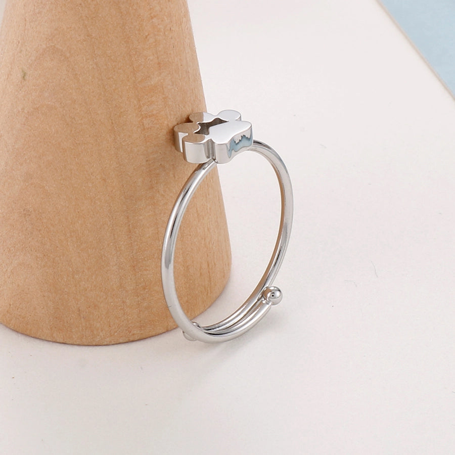 Minimalist Pet Paw Solitaire Ring