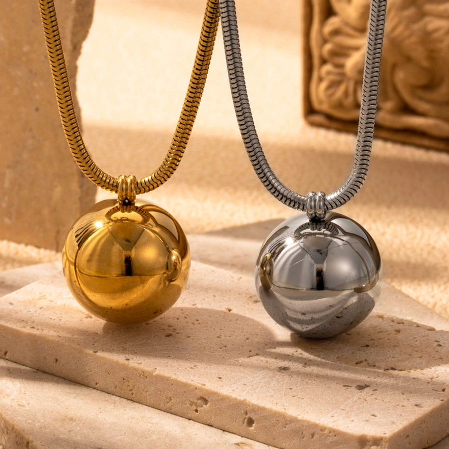 Geometric Sphere Pendant Necklace