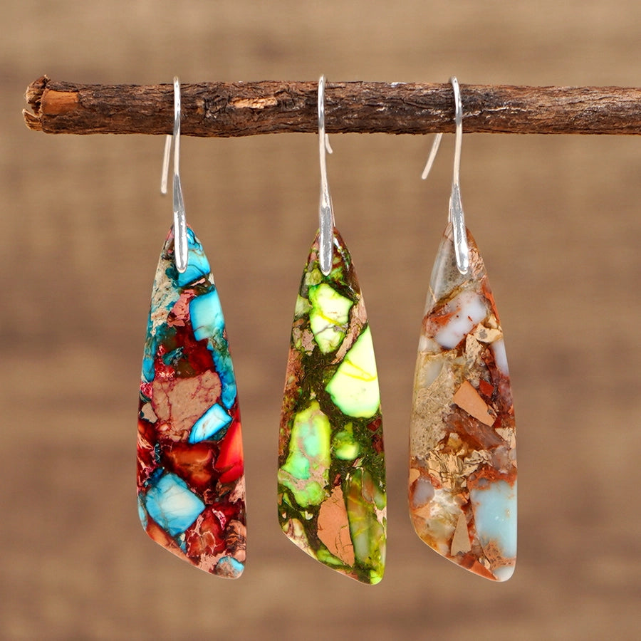 Giovanna Dragon Stone Drop Earrings