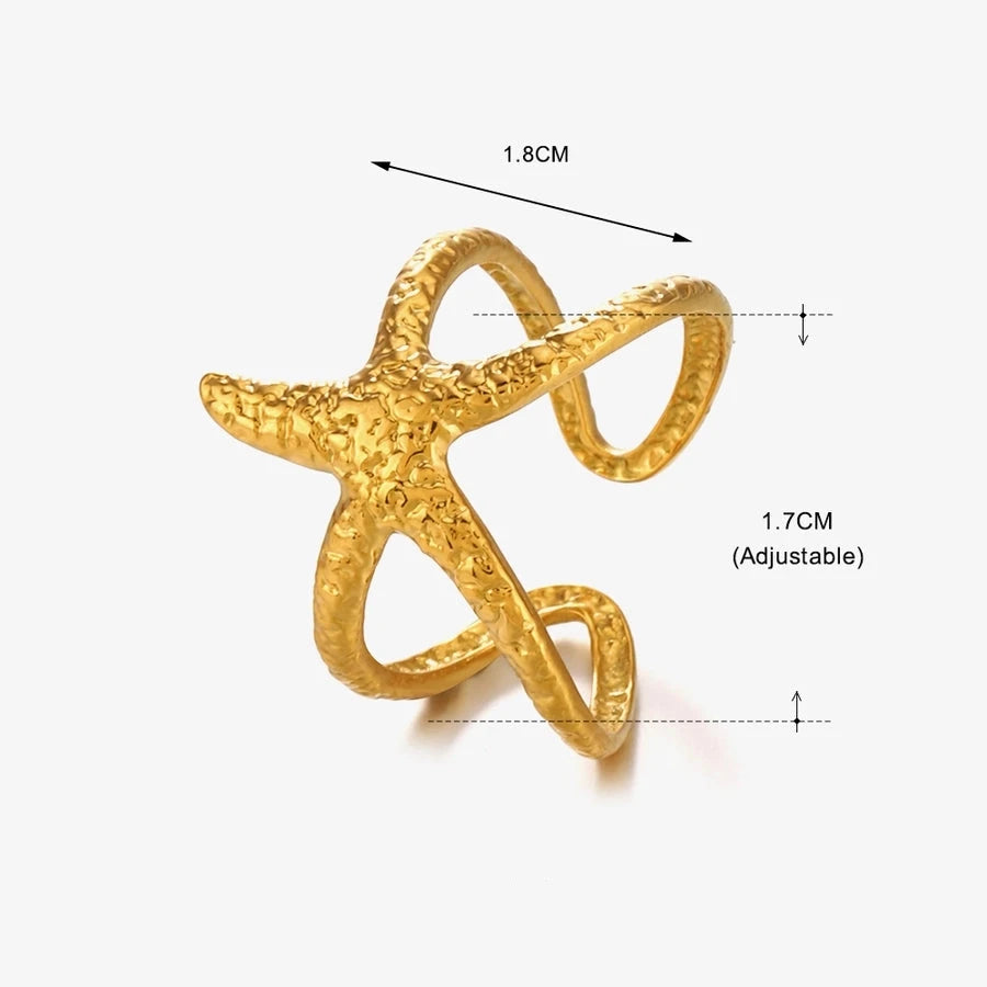 Starfish Beachy Open Rings