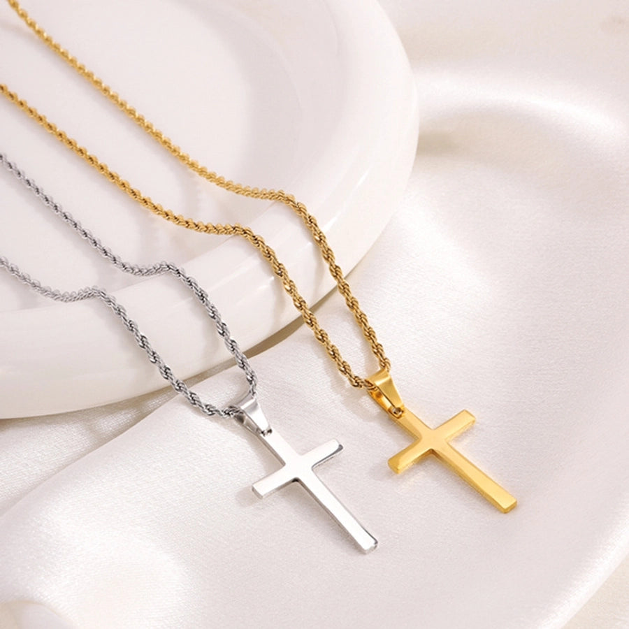 Dainty Cross Pendant Necklace