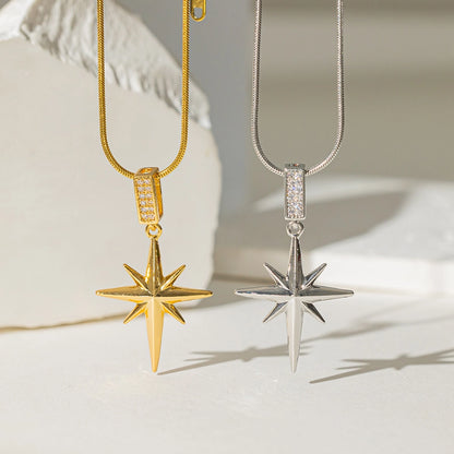 Dainty Guiding Star Pendant Necklace