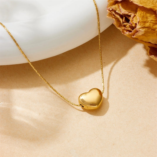 Mirabella Minimalist Heart Chain Necklace