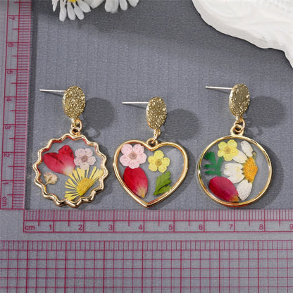 Bloom Resin Floral Dangle Earrings