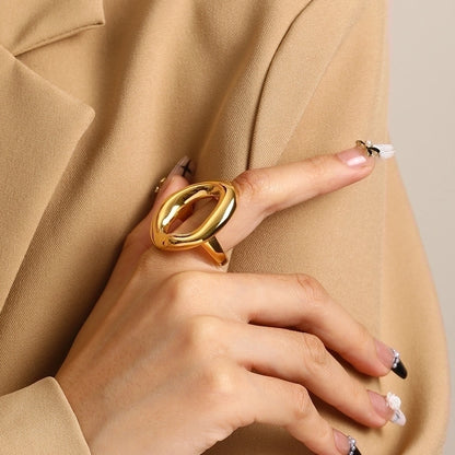 Lauretta Hollow Statement Ring