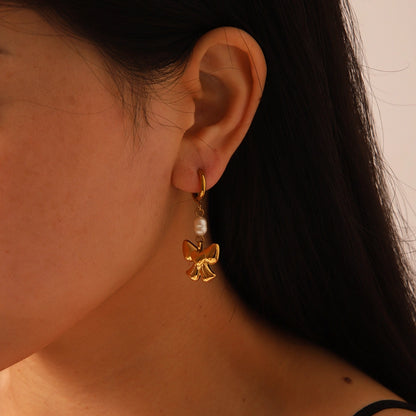 Coquette Charm Hoop Earrings