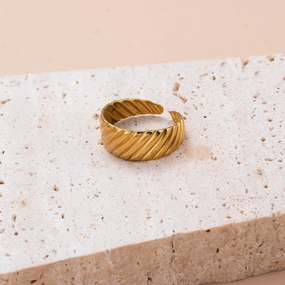 Retro Golden Open Rings