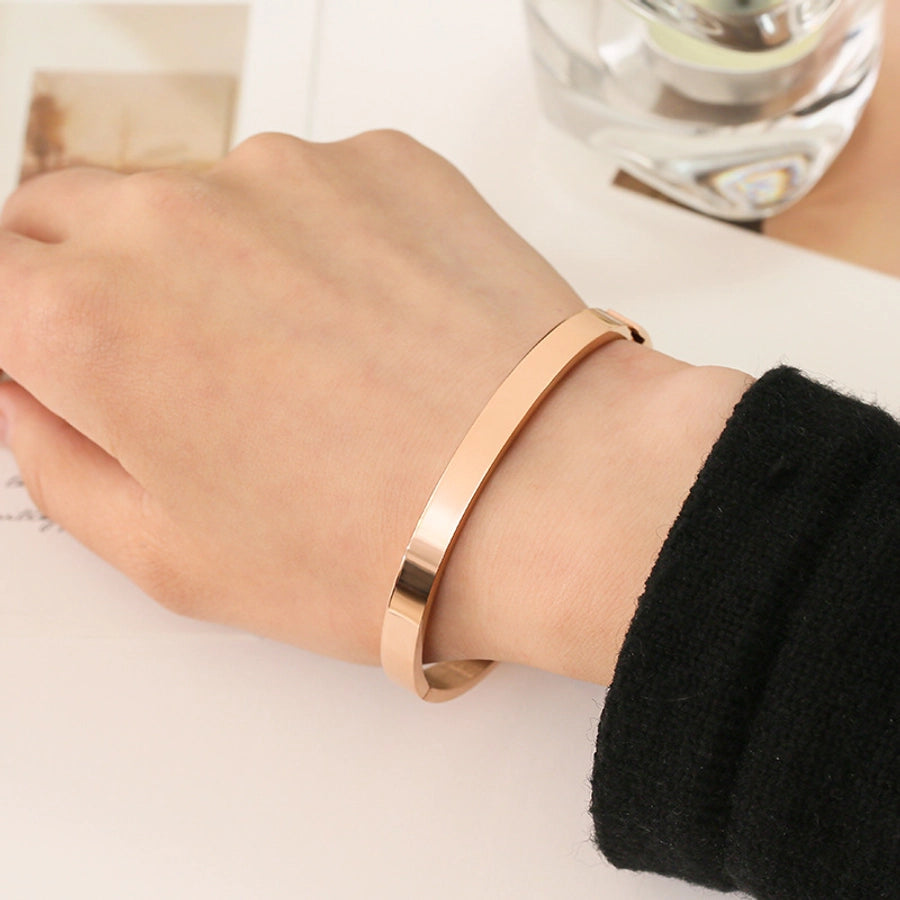 Minimalist Zircon Bangle Bracelets