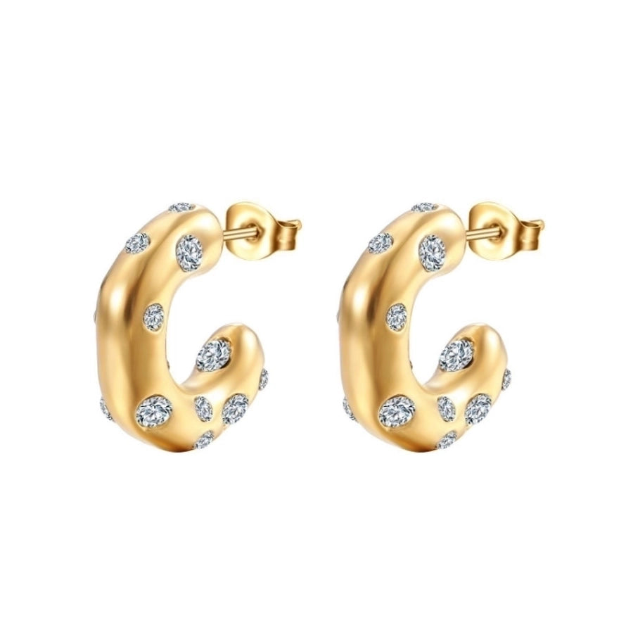 Gaudi Crystal Hoop Earrings